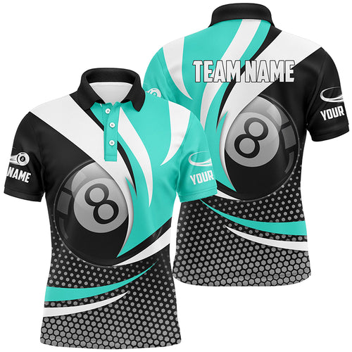 Personalized 8 Ball Billiard Turquoise Version 3D Shirts For Women Best Custom Gifts For Pooler TDM1543