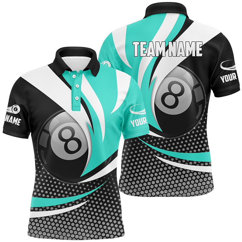 Personalized 8 Ball Billiard Turquoise Version 3D Shirts For Women Best Custom Gifts For Pooler TDM1543