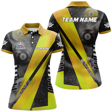 Load image into Gallery viewer, Best Custom Billiard Jerseys Uniform For Women, Personalized Tournament Billiard Shirts |Yellow TDM2144