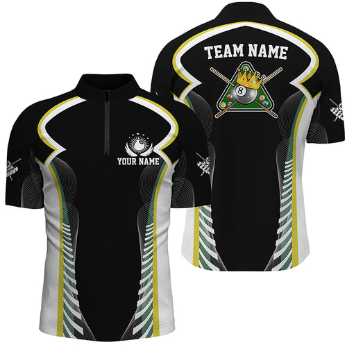 Personalized Billiard 8 Ball Pool Men Polo Shirts Best Custom Billiard Apparel Clothing  TDM0685