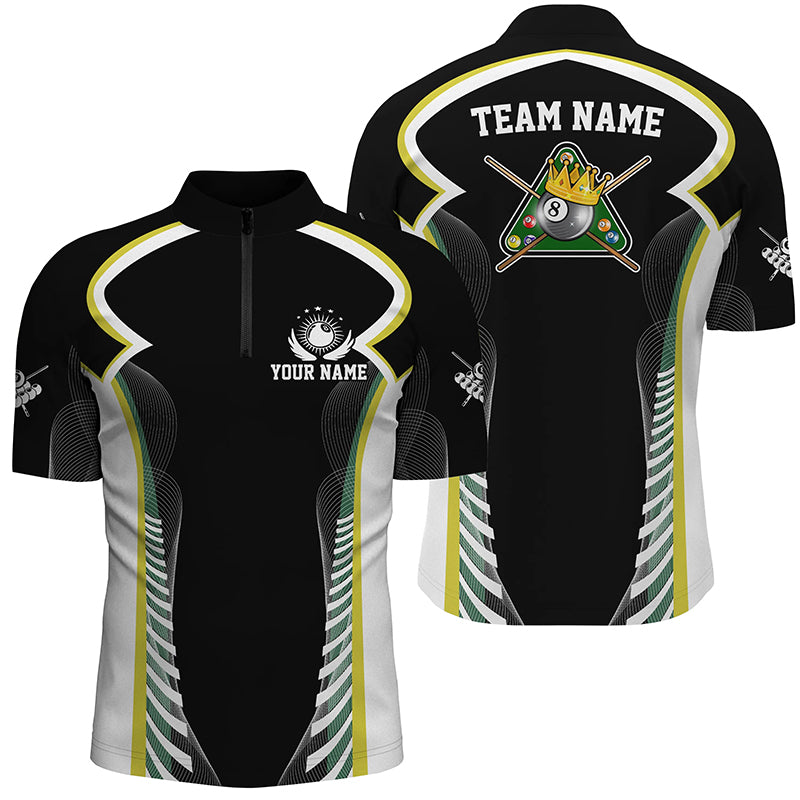 Personalized Billiard 8 Ball Pool Men Polo Shirts Best Custom Billiard Apparel Clothing  TDM0685