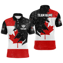 Load image into Gallery viewer, Personalized Grunge Canada Flag Billiard Shirts For Men Custom Patriotic Billiard Jerseys Uniform  TDM2177
