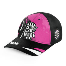 Load image into Gallery viewer, Personalized Pink Darts Mode On Baseball Darts Hats Custom Darts Caps For Player, Best Darts Gifts TDM1624