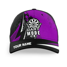 Load image into Gallery viewer, Personalized Purple Darts Mode On Baseball Darts Hats Custom Darts Caps For Player, Best Darts Gifts TDM1623