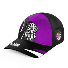 Load image into Gallery viewer, Personalized Purple Darts Mode On Baseball Darts Hats Custom Darts Caps For Player, Best Darts Gifts TDM1623