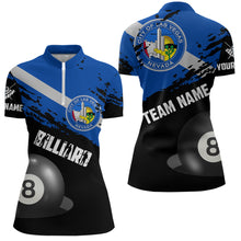 Load image into Gallery viewer, Personalized Grunge Las Vegas Flag 8 Ball Billiard Shirts For Women Custom Patriotic Billiard Jerseys TDM2047