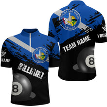 Load image into Gallery viewer, Personalized Grunge Las Vegas Flag 8 Ball Billiard Shirts For Men Custom Patriotic Billiard Jerseys TDM2047