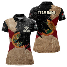 Load image into Gallery viewer, Personalized Retro Florida Flag Billiard Women Pool Shirts Custom Patriotic Billiard Jerseys Uniform TDM2064