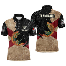 Load image into Gallery viewer, Personalized Retro Florida Flag Billiard Men Pool Shirts Custom Patriotic Billiard Jerseys Uniform TDM2064