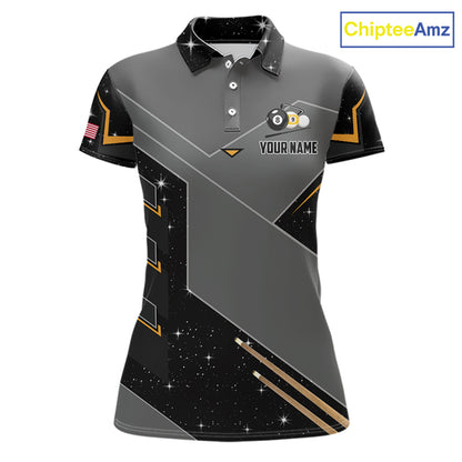 Custom Yin and Yang 8 Ball 9 Ball Pool Polo Shirt Designed for Personalized Billiard League Team Jerseys with Artistic Performance Style and Modern Graphics