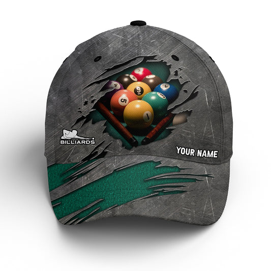 Personalized Billiard Ball Player Caps, Custom Top Hat Billiards For Pool Player TDM0167