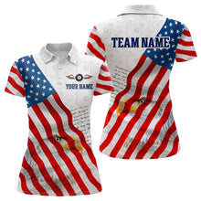 Load image into Gallery viewer, American Flag Eagle 8 Ball Billiard Shirts For Women Custom Pride Patriotic Team Billiard Jerseys TDM3305