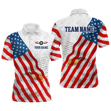 Load image into Gallery viewer, American Flag Eagle 8 Ball Billiard Shirts For Men Custom Pride Patriotic Team Billiard Jerseys TDM3305