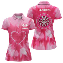 Load image into Gallery viewer, Personalized Pink Tie Dye Darts Board Women Darts Shirts Custom Darts Jerseys, Gift For Darts Lover TDM1580