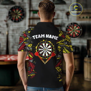 Personalized Graffiti Dart Shirt For Men Custom Funny Darts Jersey Team Polo & Quarter Zip TDM4217