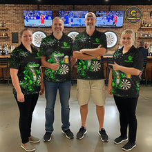 Load image into Gallery viewer, Green Grunge Funny Alligator Darts Shirt For Women Custom Darts Jersey Polo &amp; 1/4 Zip, Darts Gifts TDM6373