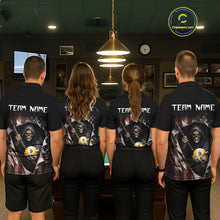 Load image into Gallery viewer, Grim Reaper 8 Ball &amp; 9 Ball Pool American Flag Billiard Shirt For Women Custom Billiard Team Jersey TDM5638