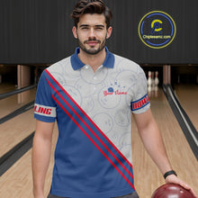 Load image into Gallery viewer, Personalized Bowling Jersey Polo &amp; Quarter Zip For Men Custom Bowling Tournament Team Shirt TDM6349