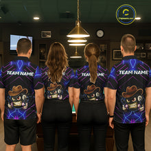 Load image into Gallery viewer, Funny Neon 8 Ball Pool Billiard Shirt For Men Custom Billiard Team Jersey Polo &amp; 1/4 Zip TDM5405