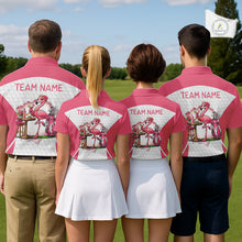 Load image into Gallery viewer, Mens Funny Golf Shirts Pub Flamingo Golf Clothing Custom Golf Team Polo, Golf Upf Shirts NYN2997