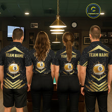 Load image into Gallery viewer, Orange Grunge Grim Reaper Billiard Ball Pool Custom Women Billiard Shirts, Billiard Team Jerseys NYN3020
