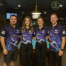 Load image into Gallery viewer, Dripping Cobra 8 Ball Pool Team Shirt Personalized Men Billiard Polo &amp; 1/4-Zip Attire Gifts NYN2418