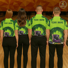 Load image into Gallery viewer, Smoking Funny Ball &amp; Pins Bowling Shirt For Women Personalized Bowling Team Tournament Jersey NYN3749
