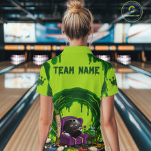 Load image into Gallery viewer, Smoking Funny Ball &amp; Pins Bowling Shirt For Women Personalized Bowling Team Tournament Jersey NYN3749