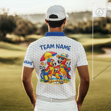Load image into Gallery viewer, Custom Funny Family Parrots Golf Polo Shirts For Men Colorful Golf Clubs Golf Clothing Shirts NYN3056