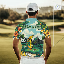 Load image into Gallery viewer, Man wearing banana golfer golf polo shirt on golf course
