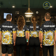 Load image into Gallery viewer, Funny Shamrock Pool 9 Ball &amp; 8 Ball Women's Billiard Team Shirt Custom Patrick Day Billiard Attire NYN2473