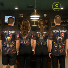 Load image into Gallery viewer, Eagle Retro Grunge American Flag Ball 8 Billiards Pool Shirt For Men Personalized Billiard Team Names NYN2696