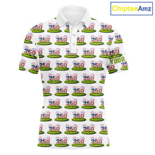 Load image into Gallery viewer, American Flag Grass Mens Golf Polo Shirt Patriotic USA Golf Shirts, Golf Gift NYN2853