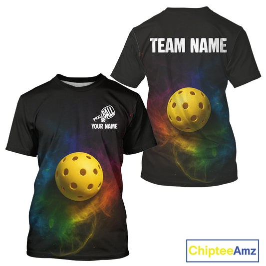 Custom Funny Pickleball T-Shirt For Men Colorful Pickleball, Outfit Pickleball Lovers NYN1175