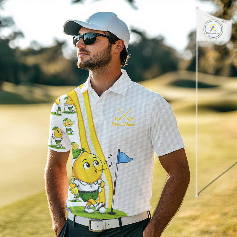 Lemon Golfer Golf Team Outfits Custom Funny Polo Shirts For Men, Best Mens Golf Shirts NYN3320