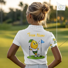 Load image into Gallery viewer, Lemon Golfer Golf Team Outfits Custom Funny Polo Shirts For Women, Best Womens Golf Shirts NYN3320