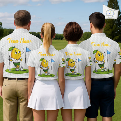Lemon Golfer Golf Team Outfits Custom Funny Polo Shirts For Men, Best Mens Golf Shirts NYN3320