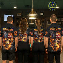 Load image into Gallery viewer, Skull Flaming Pool 8 Ball &amp; 9 Ball Billiard Shirt For Men Personalized 3D Ball Billiard Attire NYN2586