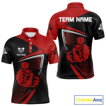 Load image into Gallery viewer, Custom Black And Red Dart Arrows Dart Shirts For Men Outfits Dart Team Jerseys NYN0064