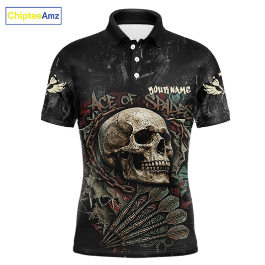 Graffiti Grunge Skull Darts Shirt For Men Custom Name & Team Skull Dart Outfits Jerseys NYN3115