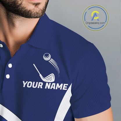 Funny Raccoon Moonlit Golf Course Mens Golf Shirts Upf Golf Shirts Custom Blue Golf Apparel NYN3318