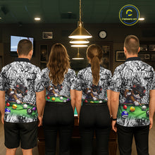 Load image into Gallery viewer, Custom Funny Pooler Cat 8 Ball Pool Billiard Shirt For Men Polo &amp; 1/4 Zip, Billiard Team Jerseys NYN3160