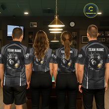 Load image into Gallery viewer, Personalized Grunge Crown 8 Ball &amp; 9 Ball Billiard Pool Shirt For Men Custom Billiard Team Jersey NYN3216