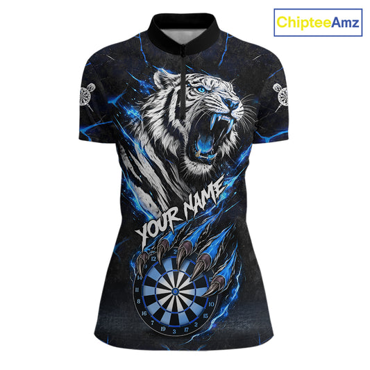Custom Blue Claws Tiger Dart Shirts For Women Thunder Tiger Dart Team Shirt Darter Clothing Outfits NYN2887