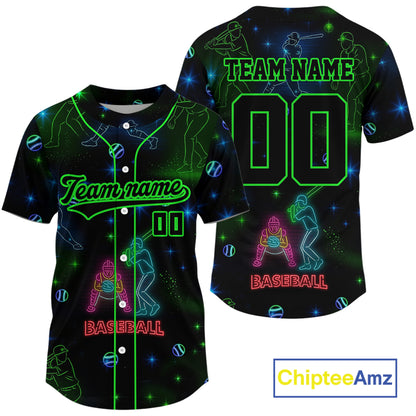 Cyberpunk Baseball Jersey For Men Custom Outfits Futuristic Baseball Shirt For Players NYN0843