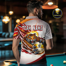 Load image into Gallery viewer, Red Thunders Tiger Claws Pool 8 Ball Billiard Shirt For Men Personalized Billiard Team Jerseys NYN2631