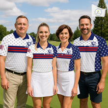 Load image into Gallery viewer, American Flag Anniversary Men Golf Polo Shirt Custom Golf Team Patriotic Golf Tops NYN3384