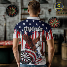 Load image into Gallery viewer, US Flag Eagle 3D Dartboard Men Darts Team Shirt Personalized Patriotic Dart Polo Jerseys NYN2571