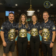 Load image into Gallery viewer, Butterfly Skull Billiard Polo &amp; Quarter-Zip Shirts For Women Custom 9 Ball Billiard Jerseys NYN2308