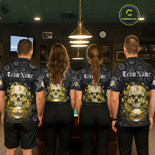 Load image into Gallery viewer, Butterfly Skull Billiard Polo &amp; Quarter-Zip Shirts For Women Custom 9 Ball Billiard Jerseys NYN2308